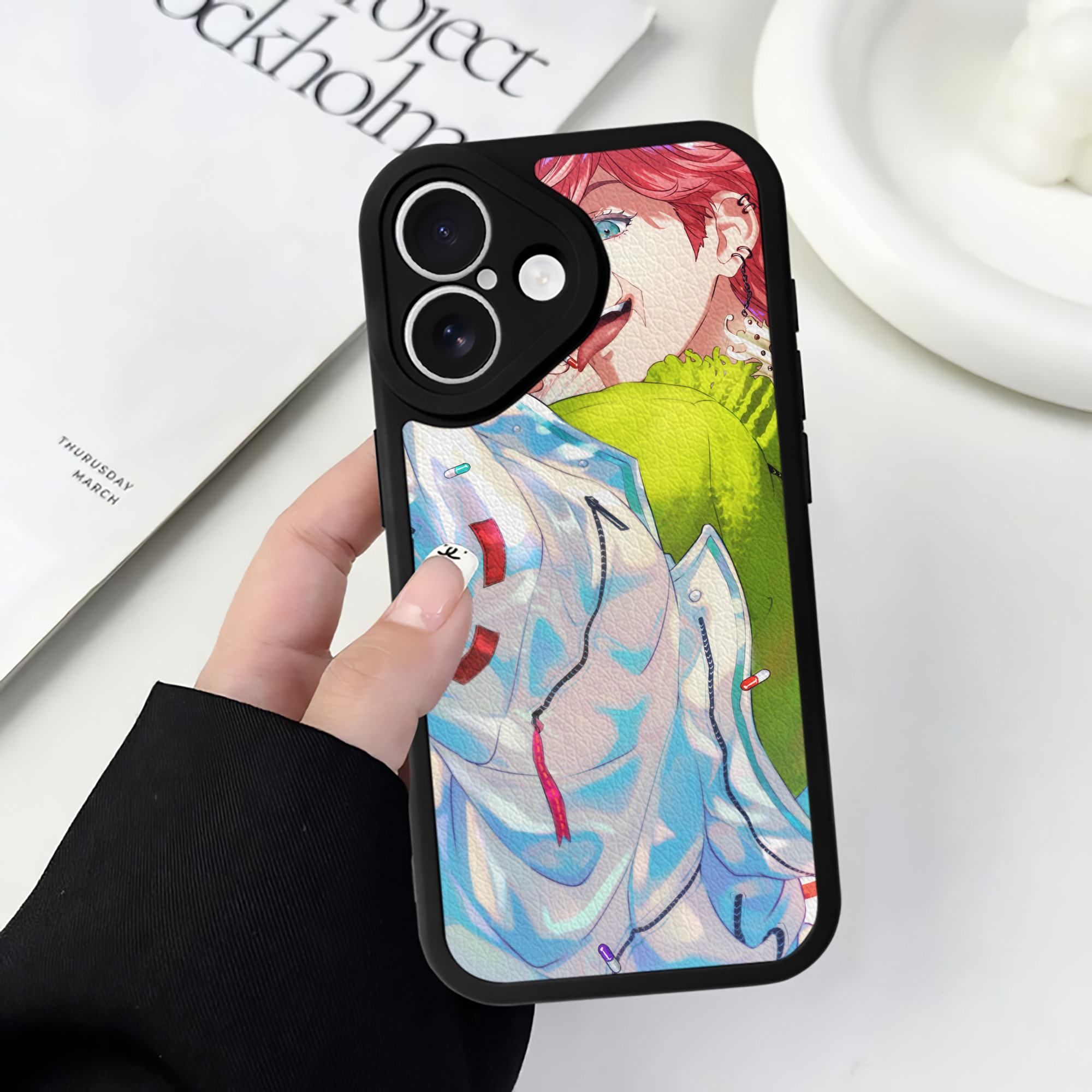 （画像用） 東京リベンジャーズ Tokyo Revengers 【iPhone 16シリーズ対応】シリコンスマホケース（レザー調） 材質：シリコン